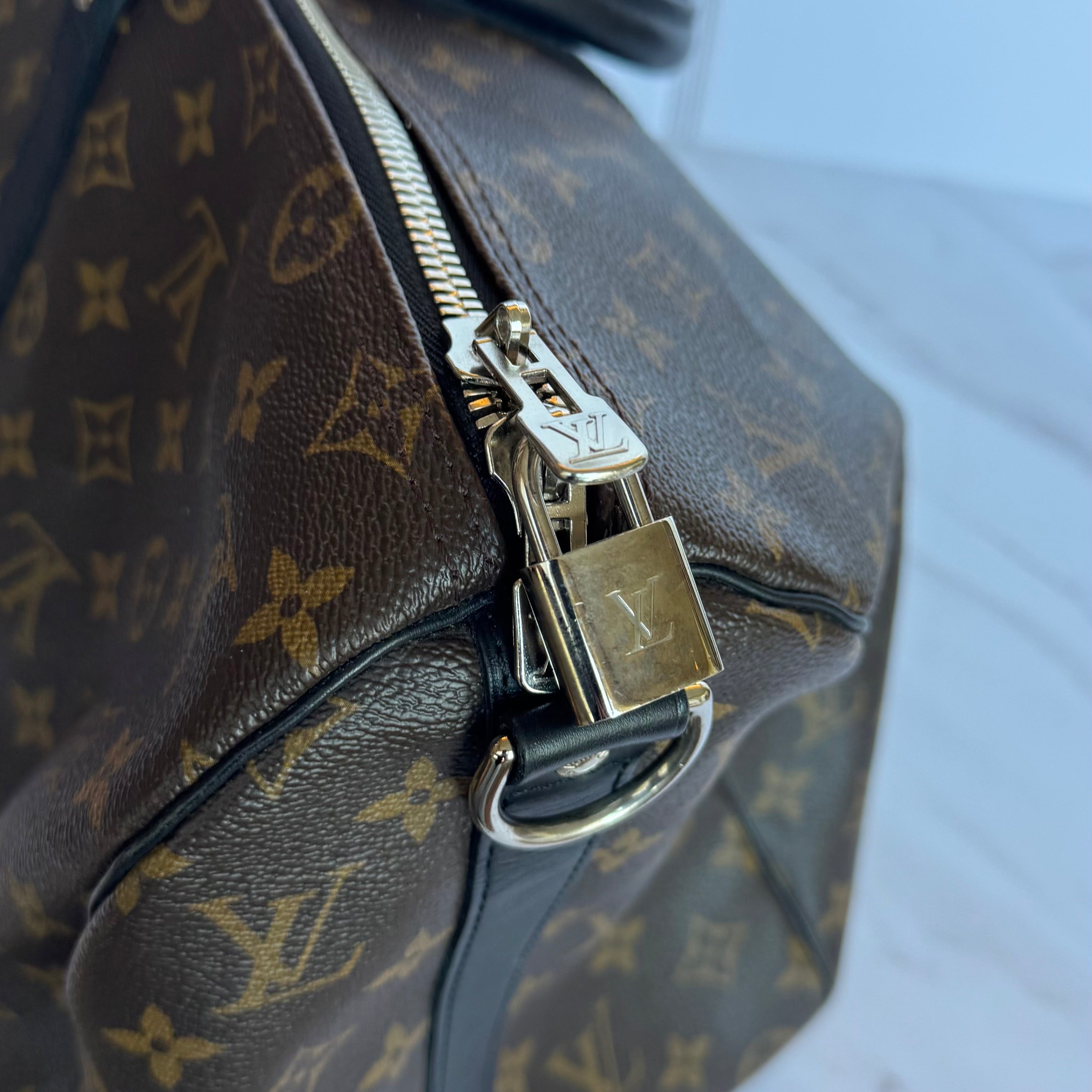 KEEPALL 50 BANDOULIERE MONOGRAM MACASSAR