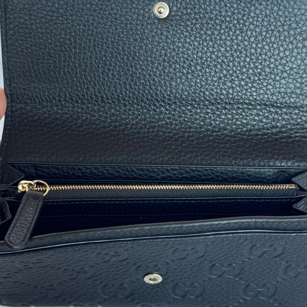 Gucci GG Signature Leather Continental Wallet