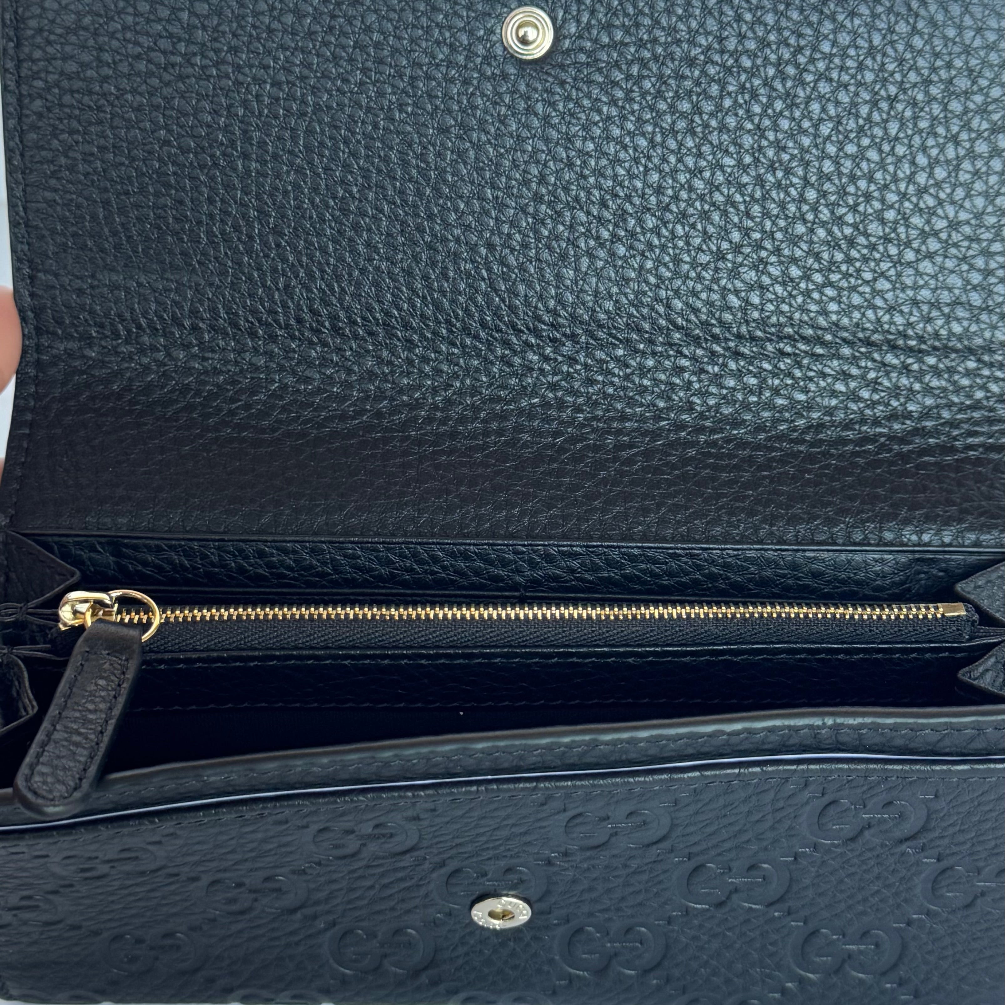 Gucci GG Signature Leather Continental Wallet