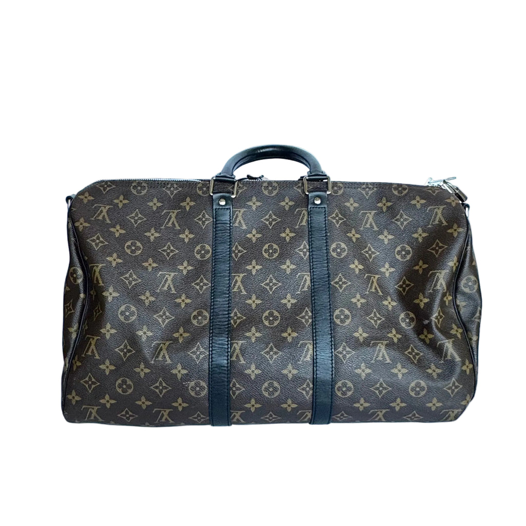 KEEPALL 50 BANDOULIERE MONOGRAM MACASSAR