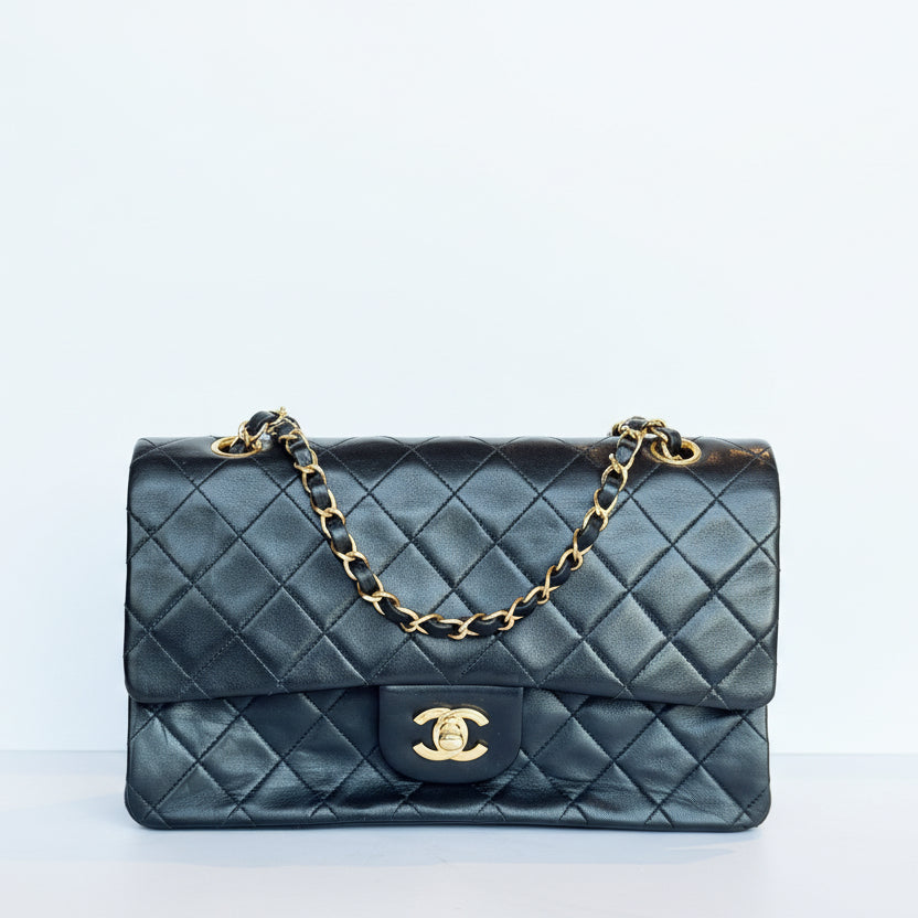 CHANEL double flap negra