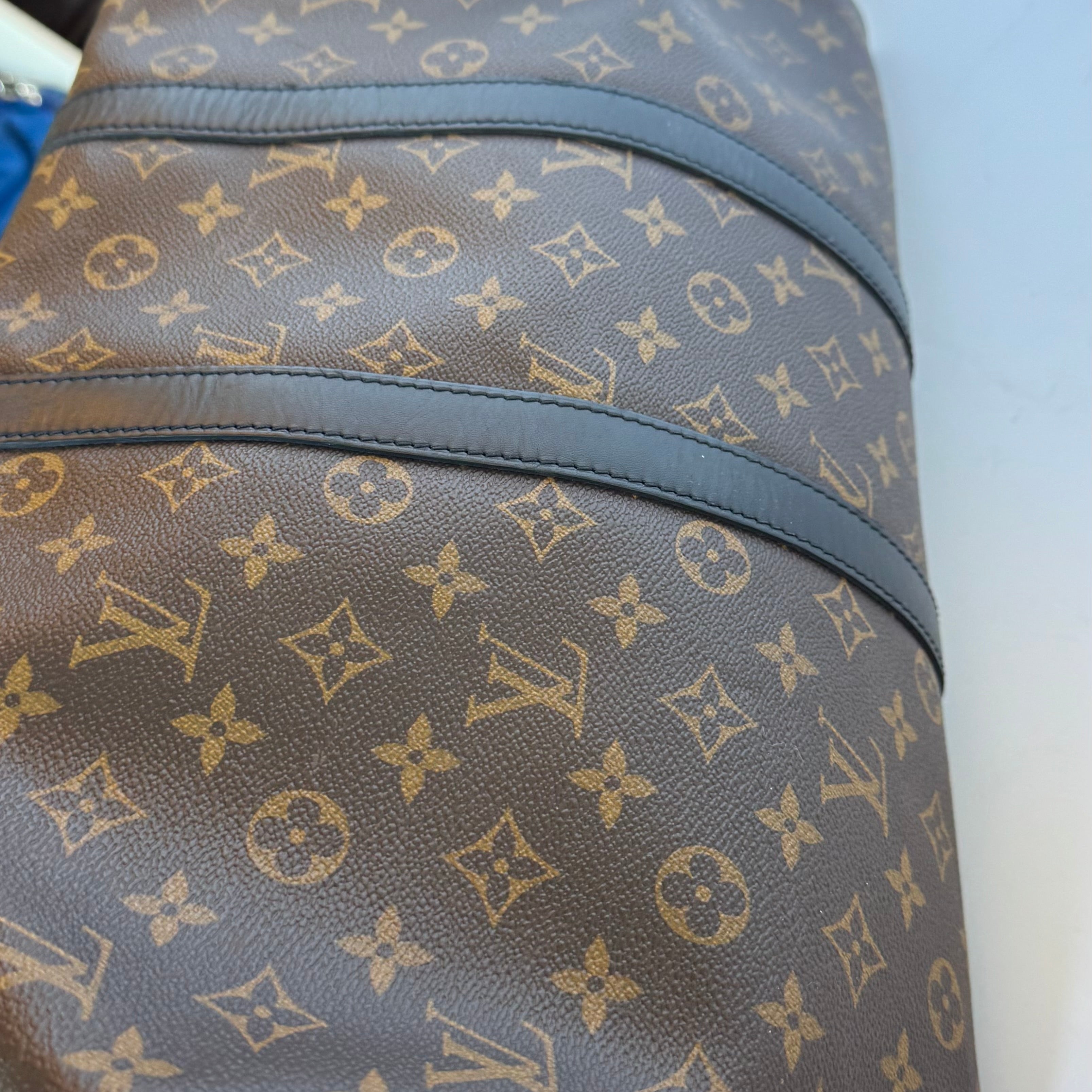 KEEPALL 50 BANDOULIERE MONOGRAM MACASSAR