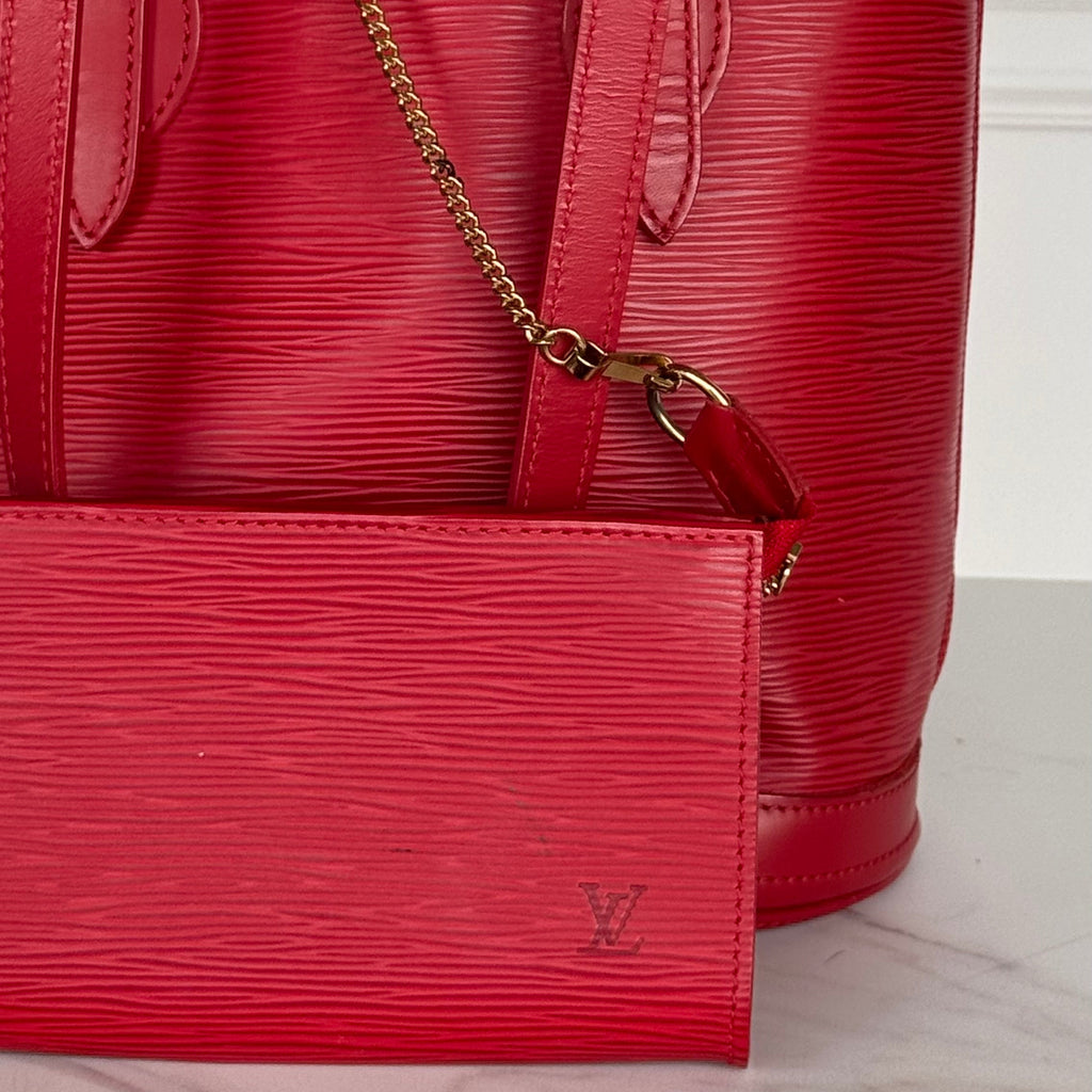Bucket epi roja Louis Vuitton