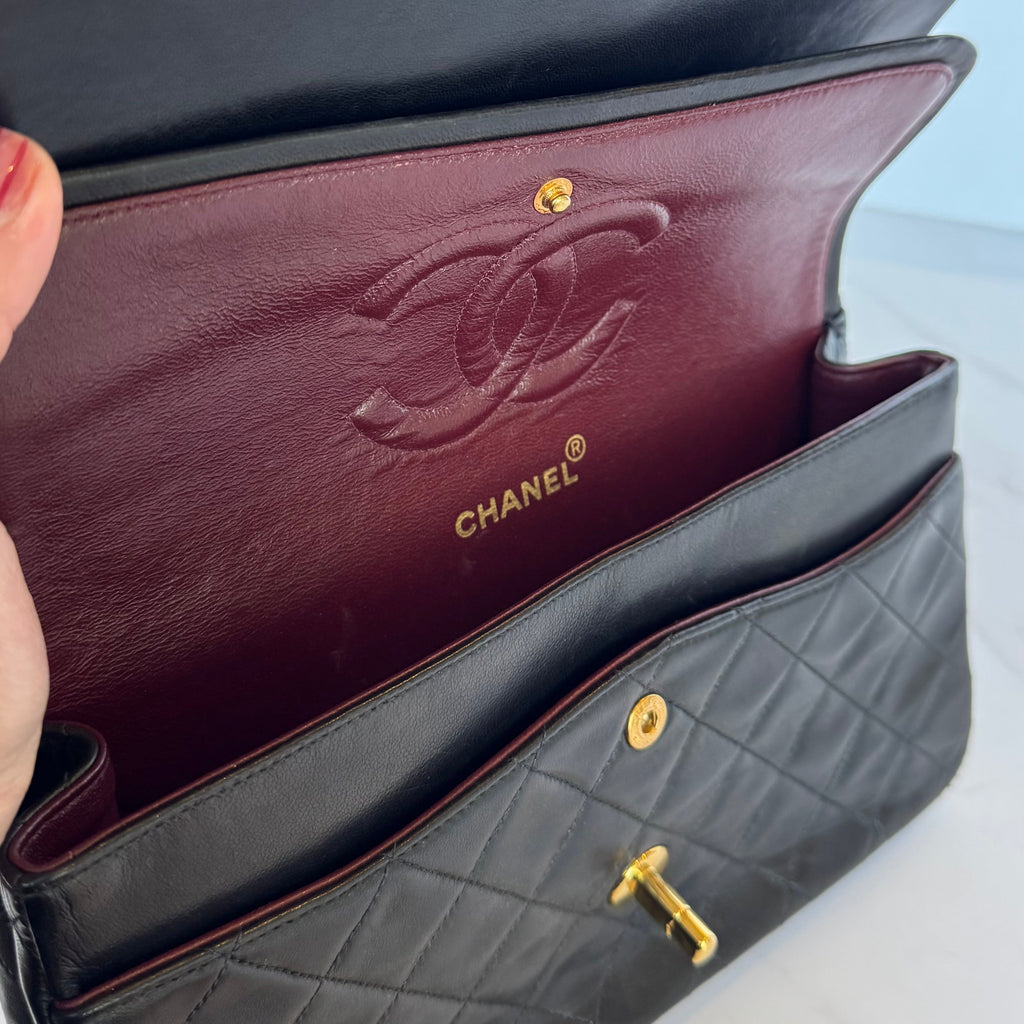 CHANEL double flap negra