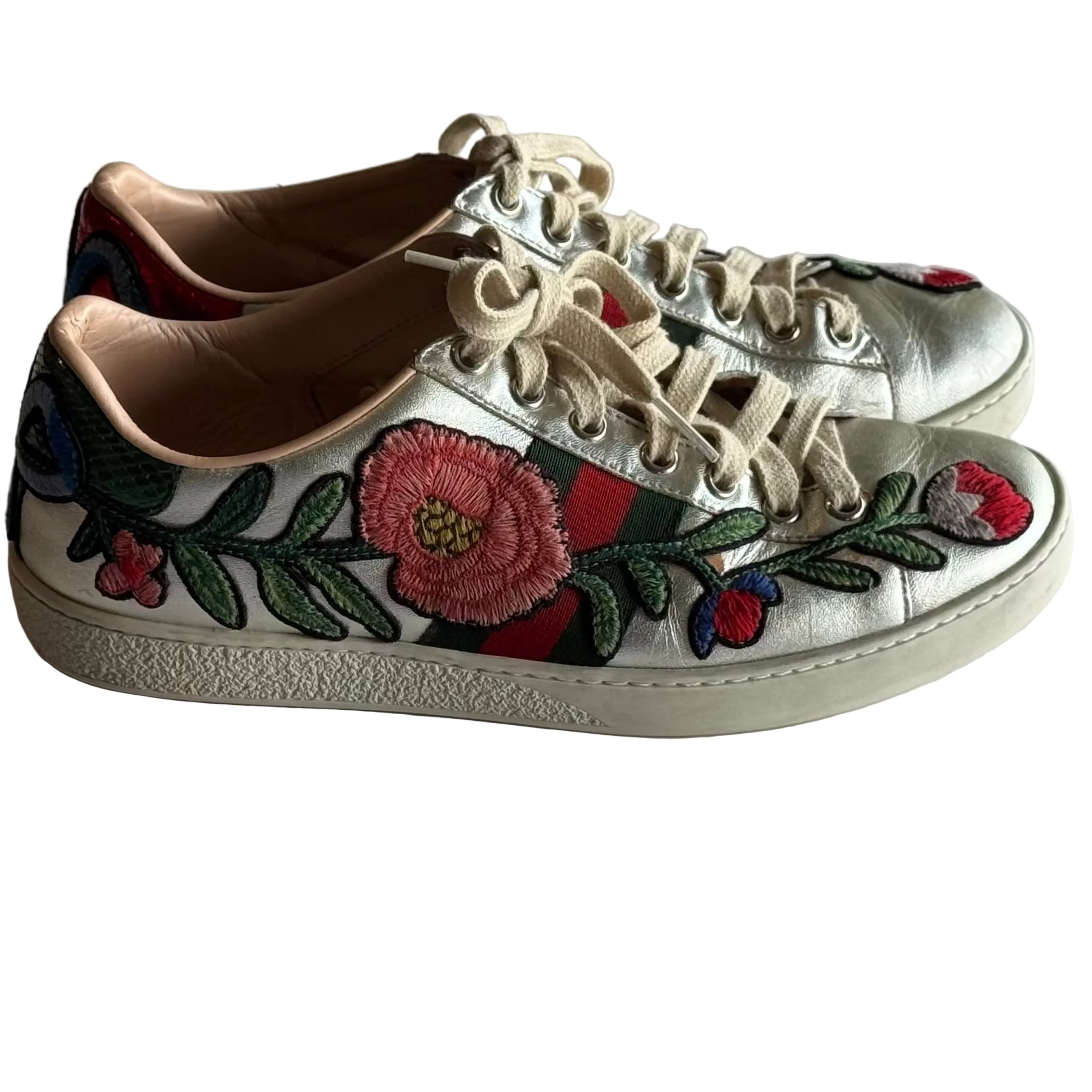 Tenis Gucci de flores