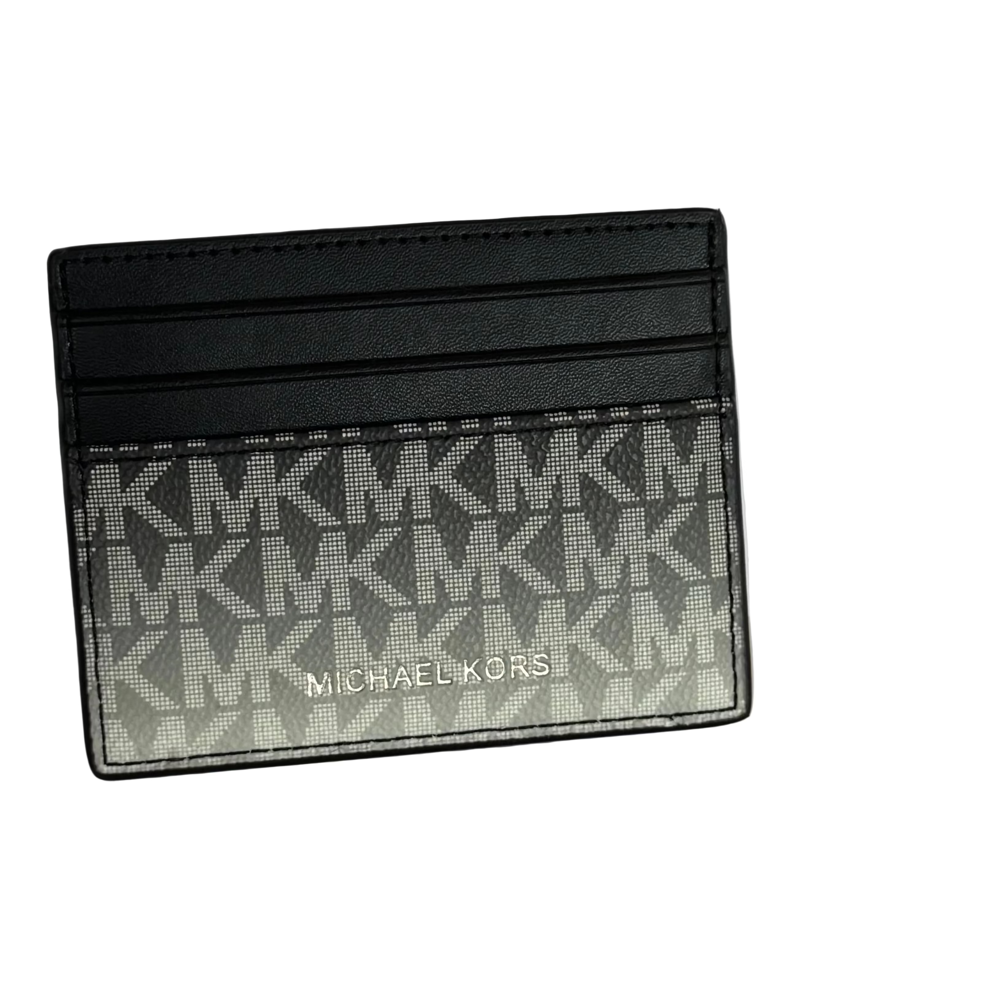 Tarjetero plateado Michael Kors