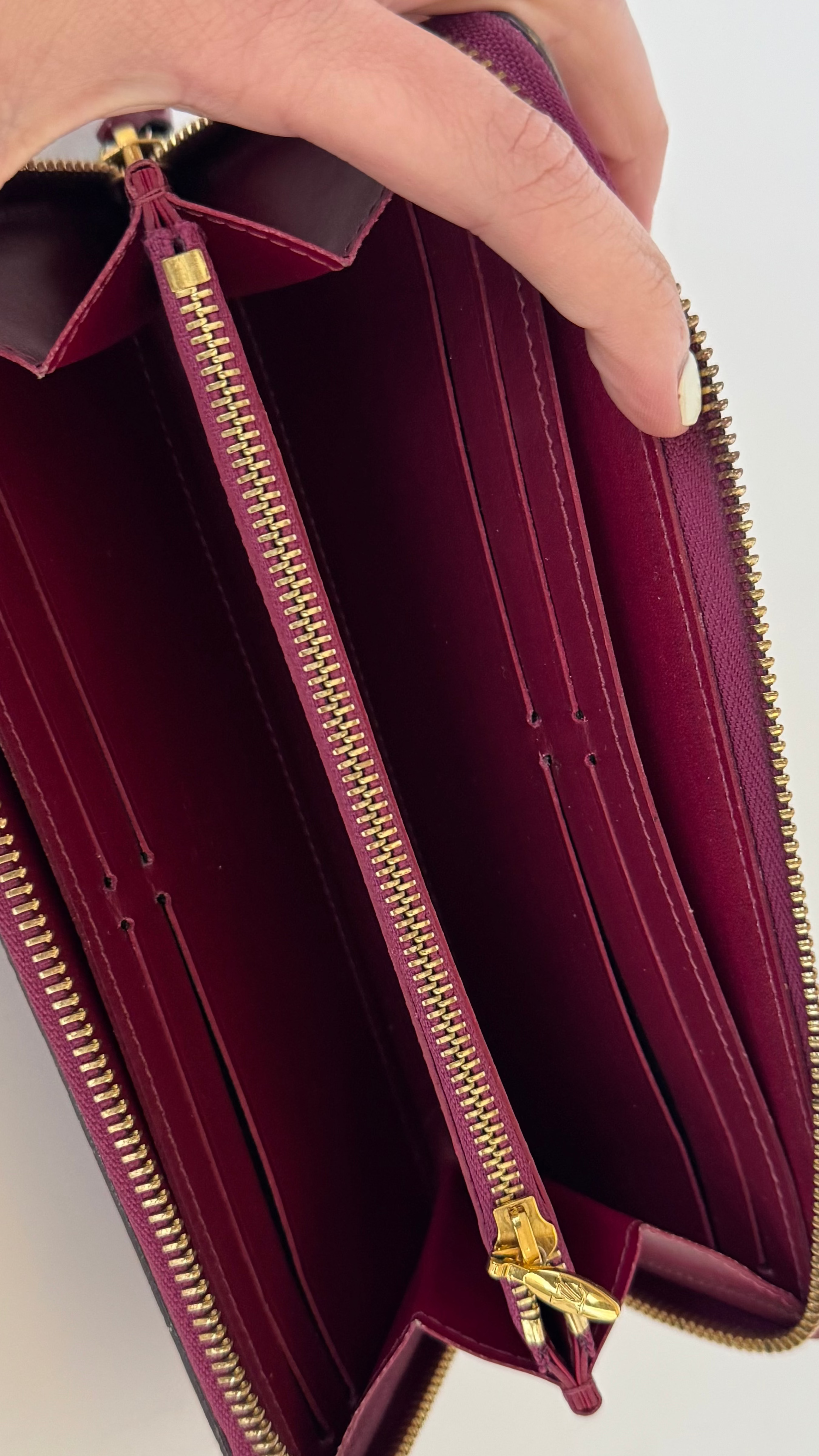 Cartera Louis Vuitton Burgundy