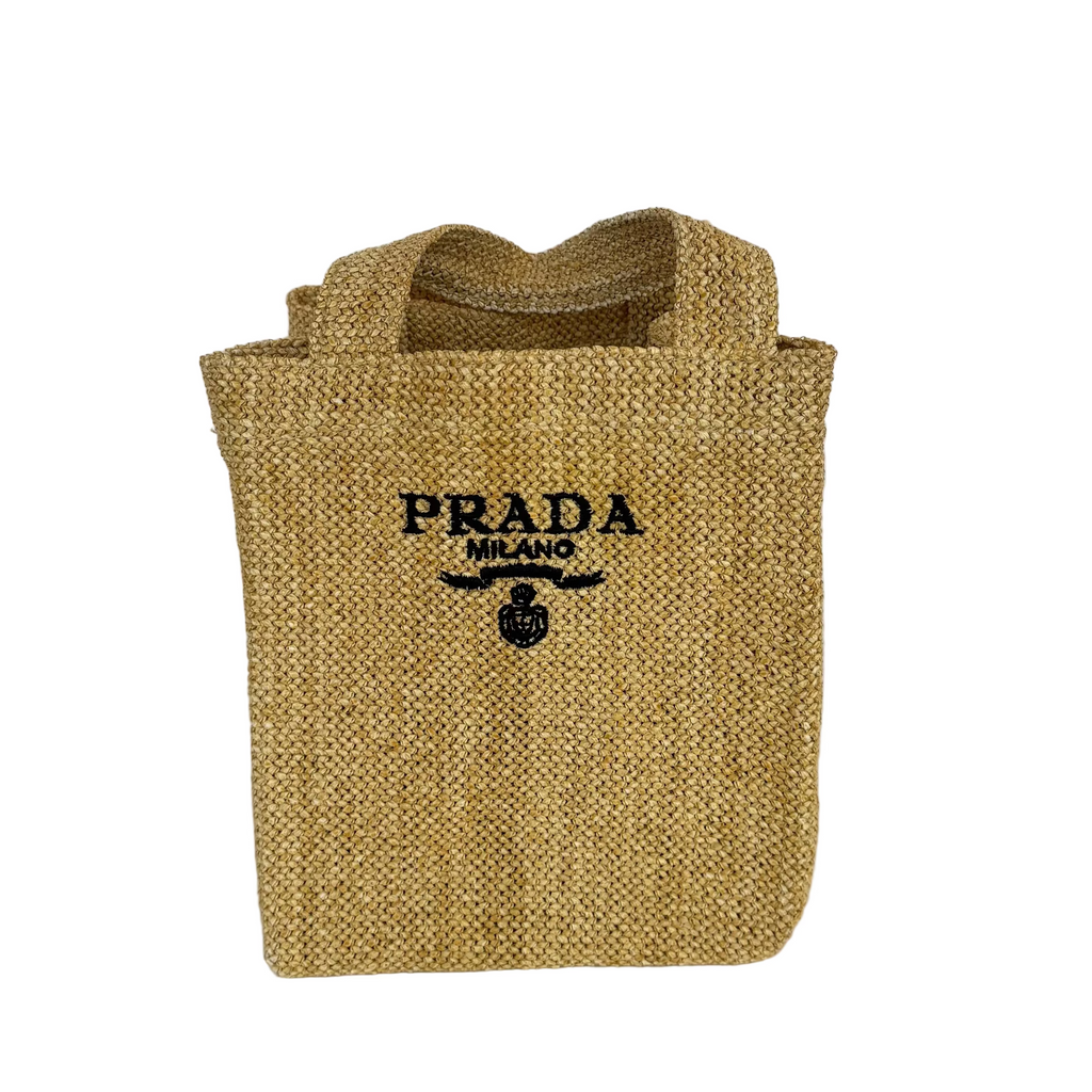 Tote de rafia Prada