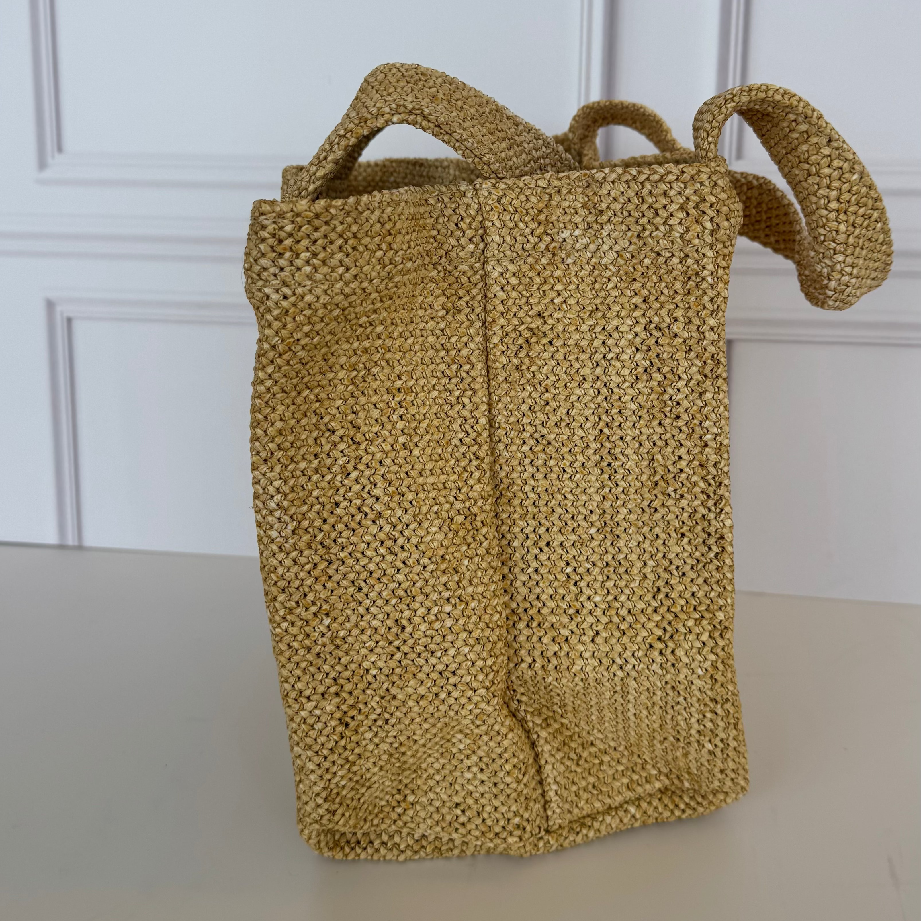 Tote de rafia Prada